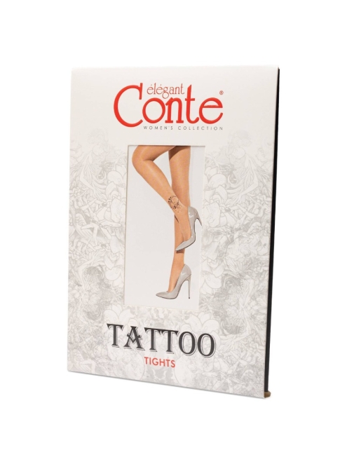 Conte Tattoo Tattoo MOON ART 20 Denier Sheer Pantyhose