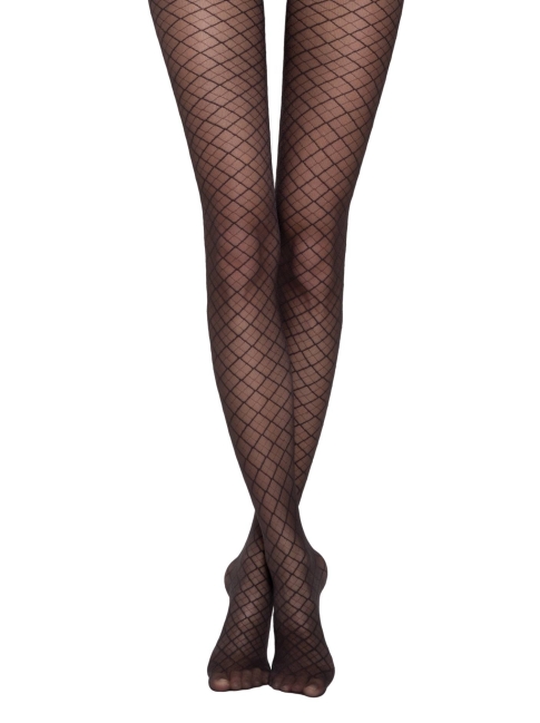 Conte Fantasy AFINA 30 Denier Geometric, Pinstripe Patterned Tights