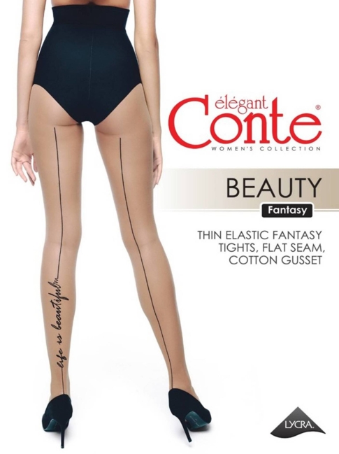 Conte Fantasy BEAUTY 20 Denier Pinstripe Sheer Pantyhose