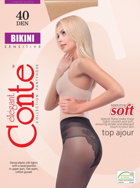 Conte Bikini BIKINI 40 Denier Lycra® Semi-Sheer Tights