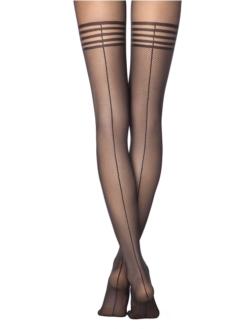 Conte Fantasy IMPRESS 25 Denier Pinstripe Patterned Pantyhose