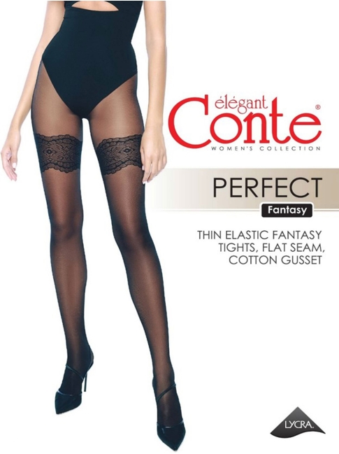 Conte Fantasy PERFECT 30 Denier Patterned Pantyhose